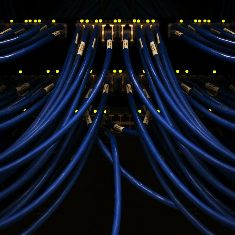 Network cables in a data centre