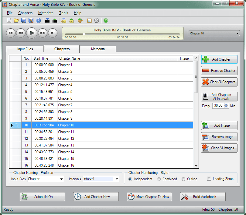 Screenshot of Chapter and Verse Screenshot of Chapter and Verse